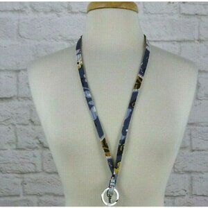 Vera Bradley Lanyard Key Ring ID Holder Charmont Meadow Clip Multi Purpose NEW